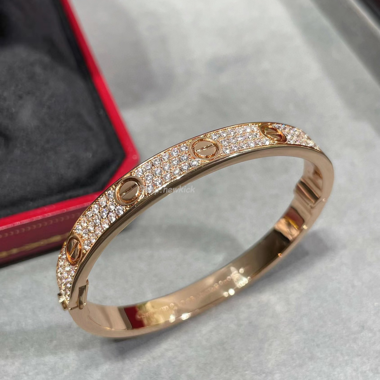 Cartier Bracelet Wide Version Full Sky Star Gold Rose Gold Platinum (5) - newkick.app